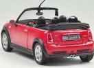 1:24 Scale Welly Red Diecast Mini Cooper S Cabrio Model