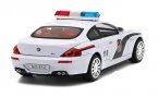 White 1:32 Scale Kids Police Theme Diecast BMW M6 Toy