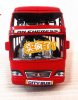 Large Scale Kids Red / Blue Double Decker City Bus Toy
