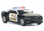 Black 1:36 Scale Kids Police Diecast Chevrolet Camaro Toy