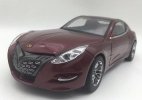Wine Red / Gray 1:18 Scale Diecast Geely Emgrand GT Model