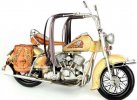 Yellow 1:6 Scale Vintage Tinplate 1957 Indian Motorcycle Model