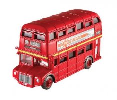 Red Mattel Alloy Made Double Decker Bus Toys Model