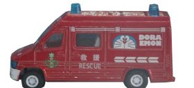 Kids Mini Scale Red Doraemon Theme Bus Toy