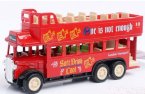 Mini Scale Kids Yellow / Red / Blue Double Decker Tour Bus