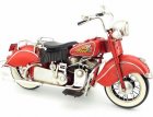 Red/ Black Tinplate 1:6 Vintage 1951 Indian Motorcycle Model