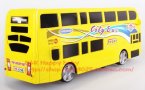 Kids Bright Yellow Electric Double-Deck City Bus Toy