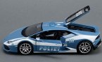 Blue 1:24 Maisto Police Diecast Lamborghini Huracan Model