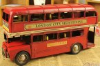 1:50 Scale Red Tinplate Made London Double Decker Bus Model