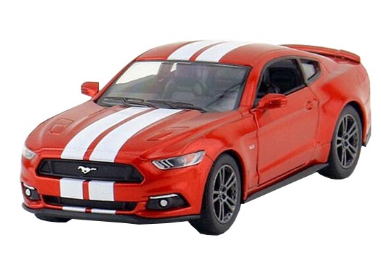 Scale 1/38,,Pull Back Car Toy 2015 Silver  5"  Ford Mustang GT, NEW 