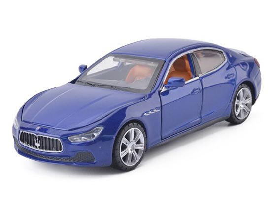 CRRQQ Model Car Maserati Ghibli 01:32 in Lega Auto Giocattolo Boy Simulazione Metallo tir indietroare Bambini Auto 14.5x6x5.5CM Model Car Colore: Blu