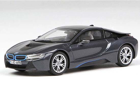 Gray / White 1:43 Scale Paragon Diecast BMW I8 Model [NB1T494 
