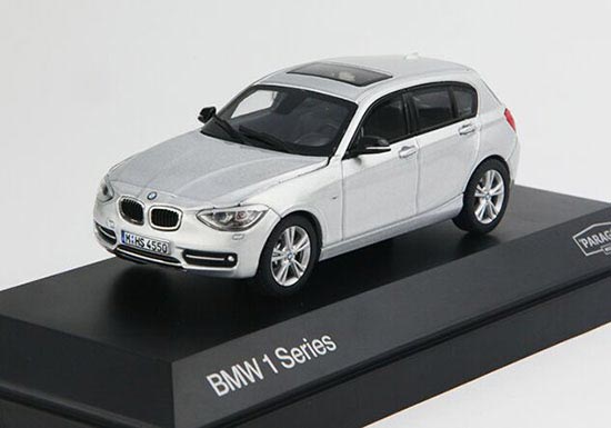 Silver 1:43 Scale Paragon Diecast BMW 1 