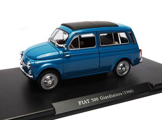 1960 blau NEU Leo Models FIAT 500 GIARDINIERA 1:24 