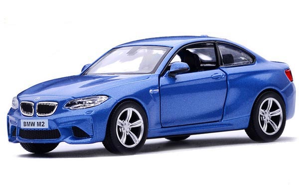 BMW M2 1:36 Metall Die Cast Modellauto Spielzeug Kinder Sammlung Pull Back Blau 