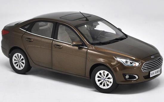 1/18 Scale Ford ESCORT 2019 Brown Diecast Car Model Collection Toy Gift
