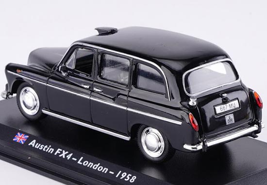AUSTIN FX3 MODEL CAR LONDON TAXI CAB 1954 1:43 SCALE IXO MUS060 MUSEUM BLACK K8 