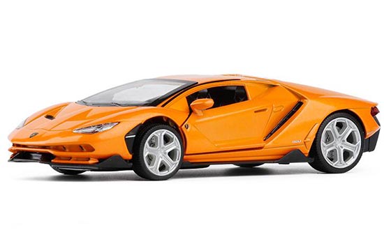 1:32 Lamborghini Centenario LP770-4 Model Car Diecast Toy Sound & Light Orange 