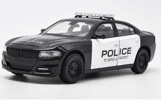 Welly 1:24 2016 Dodge Charger Pursuit Diecast Modèle Sport Racing Voiture de police Neuf dans sa boîte 