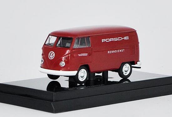 1/64 Scale Volkswagen T1 Bus Porsche Version Diecast Car model Collection Toy