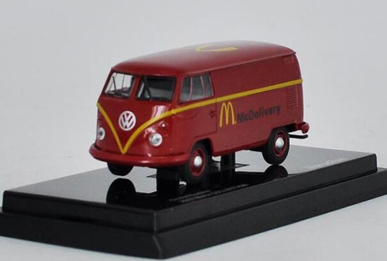 Kyosho 1/64 VW Type 2 T1 Bus Red VOLKSWAGEN Miniature Car Collection 2008 for sale online