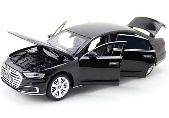 Audi A8 1:32 Model Car Diecast Gift Toy Vehicle Kids Collection Pull Back Black 