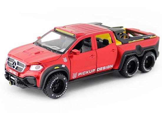 Details about   1/27 Scale X-Class Pickup Truck Model Car Diecast Vehicle Red Collection Gift 