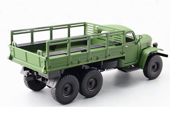 1:32 1/32 Army Green Jiefang Military Truck Diecast Truck Model With Light Sound 