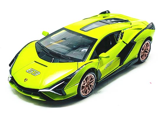 Details about   1:32 Lamborghini Sian Racing Diecast Model Sports Car Alloy Sound Child Toy Gift 