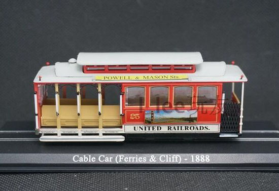 Atlas 1/87 cable car 1888 Tram Bus Vehicles Car Model Toy DIecast Toy Collection 