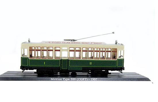 CGFT 1/87 Scale Atlas Tram Model Motrice N°13 -1907 Diecast Bus Model Cars Toys 