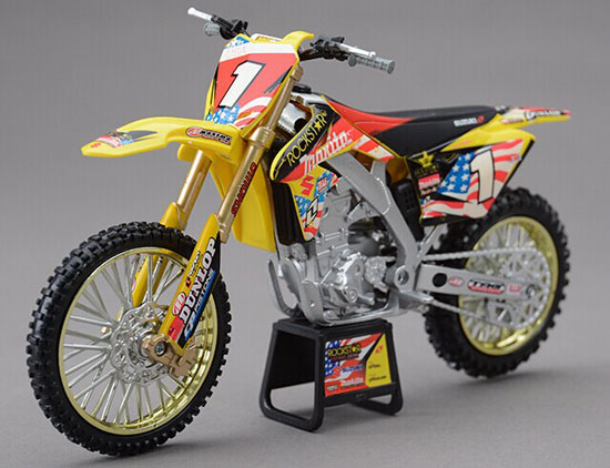 1/12 Newray Suzuki RM-Z450 motorcycle motocross race dirt bike Diecast model toy 