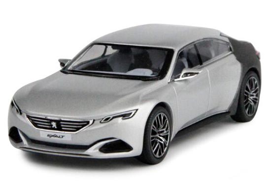 Peugeot exalt concept car silver grey 3 inches norev 1/64 new original box 