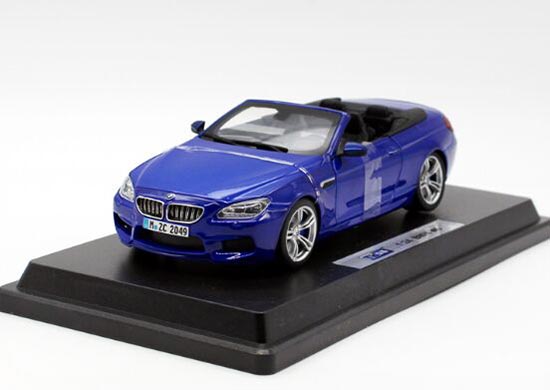 BMW M6 Coupe Model Car 1:24 White & Grey Collection Front Steering Alloy Diecast 