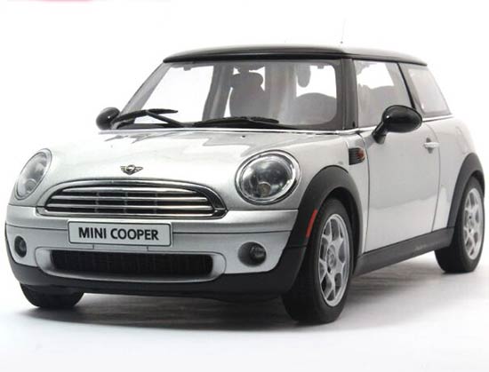 Silver Plated mini Cooper 1-43 scale mib ltd ed