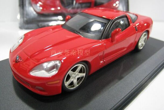 Chevrolet Corvette Z51 Coupe Red 1:43 Scale Die-cast Model Toy Car Deagostini 