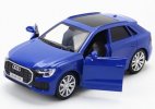 White / Blue / Yellow 1:36 Scale Kids Diecast Audi Q8 SUV Toy