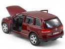 Wine Red / Blue 1:24 Scale Bburago Diecast VW Touareg Model