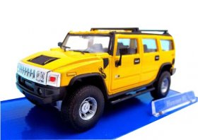 Black /Yellow / Red / Gray 1:43 Scale Cararama Diecast Hummer H2