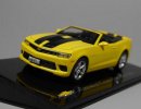 1:43 Scale Yellow IXO Diecast 2014 Chevrolet Camaro Model