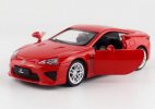 Red / Yellow 1:43 Scale Kids Diecast Lexus LFA Toy