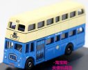 Mini Blue-White Oxford Die-Cast China Motor Double-Decker Bus