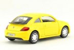 Kids Yellow 1:38 Scale Diecast VW Beetle Toy
