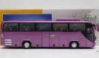 Purple 1:42 Scale Diecast YuTong Coach Bus Model