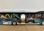 1:32 Scale Black-White Diecast Shudu CDK6126EV6 City Bus Model