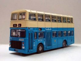 Blue HK CMB Leyland Victory Mk2 Diecast Double Decker Bus Toy