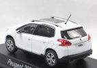 1:43 Scale White Norev Diecast 2013 Peugeot 2008 SUV Model