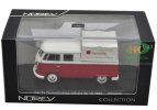 Red-White 1:43 Scale NOREV Diecast 1961 VW DOKE T1 Model