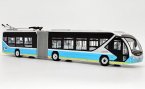 Blue 1:43 Scale Diecast Foton BJDWG 180F Trolley Bus Model