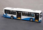 1:43 Scale White-Blue Diecast Daewoo Shanghai City Bus Model